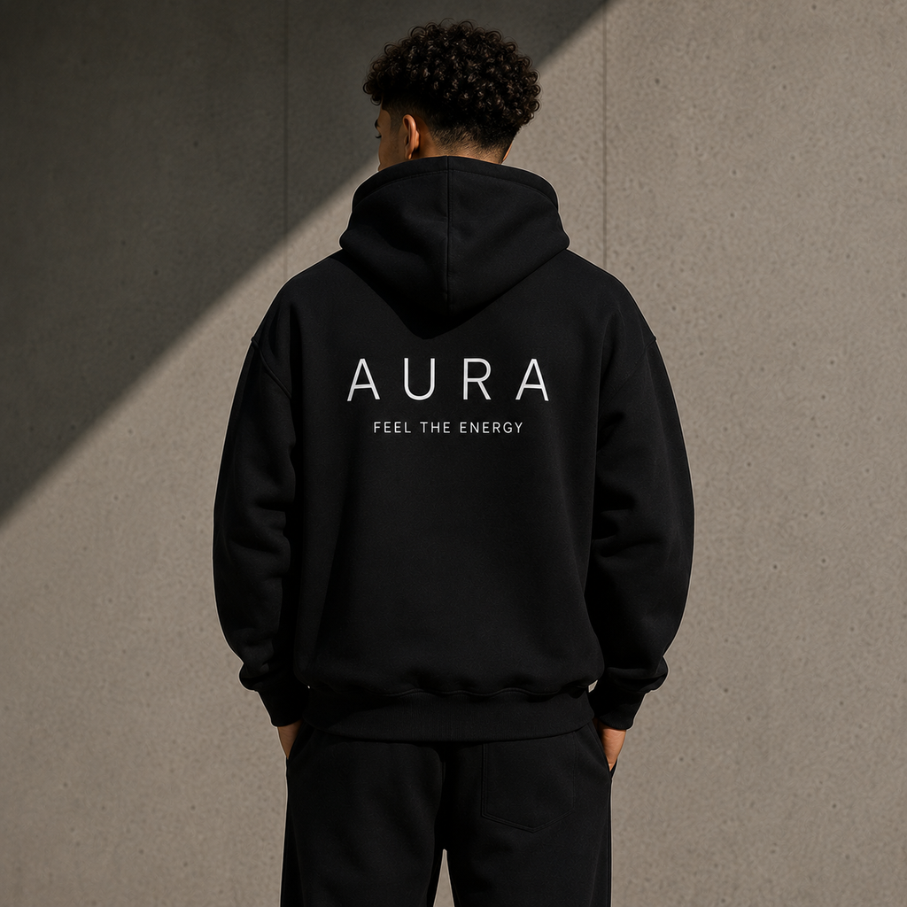 AURA Hoodie — Black