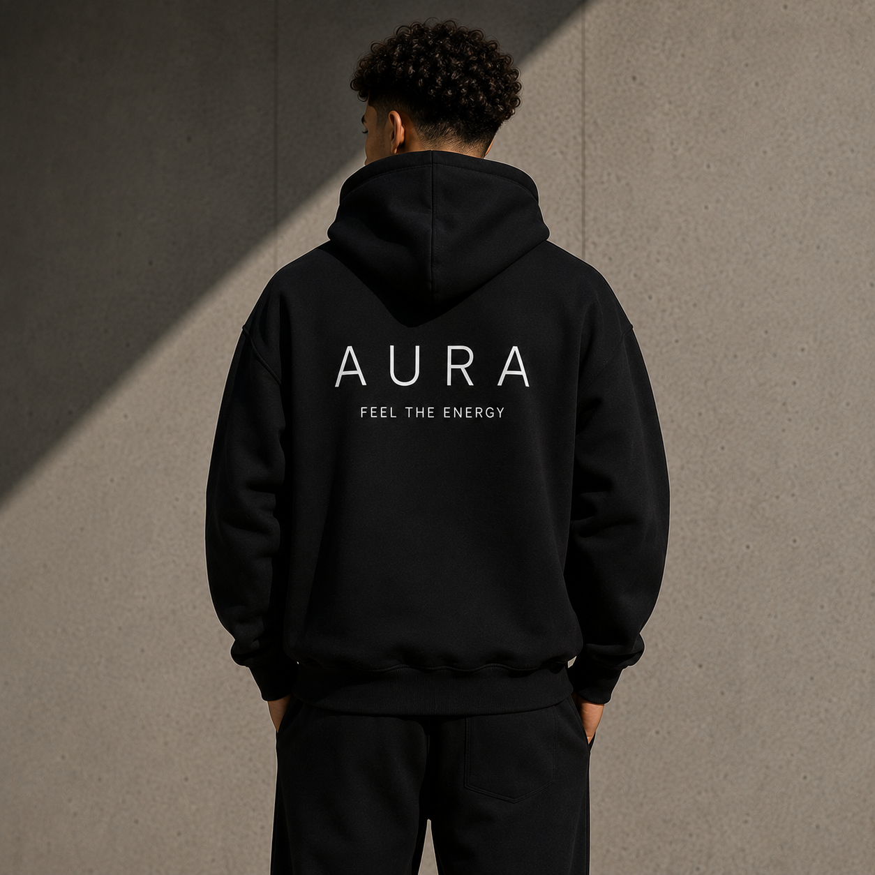 AURA Hoodie — Black