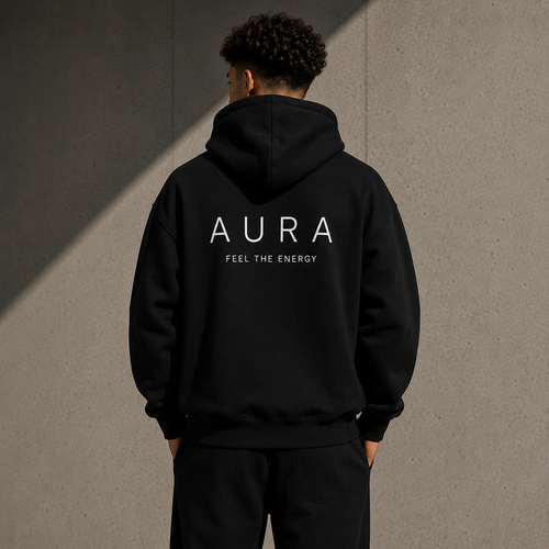 AURA Hoodie — Black