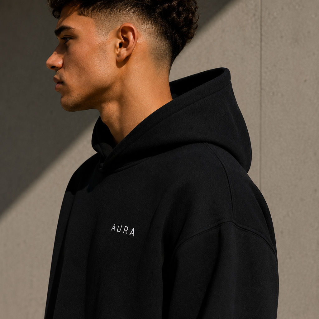 AURA Hoodie — Black