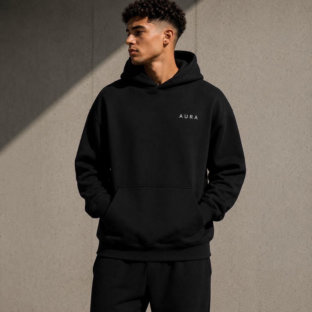 AURA Hoodie — Black