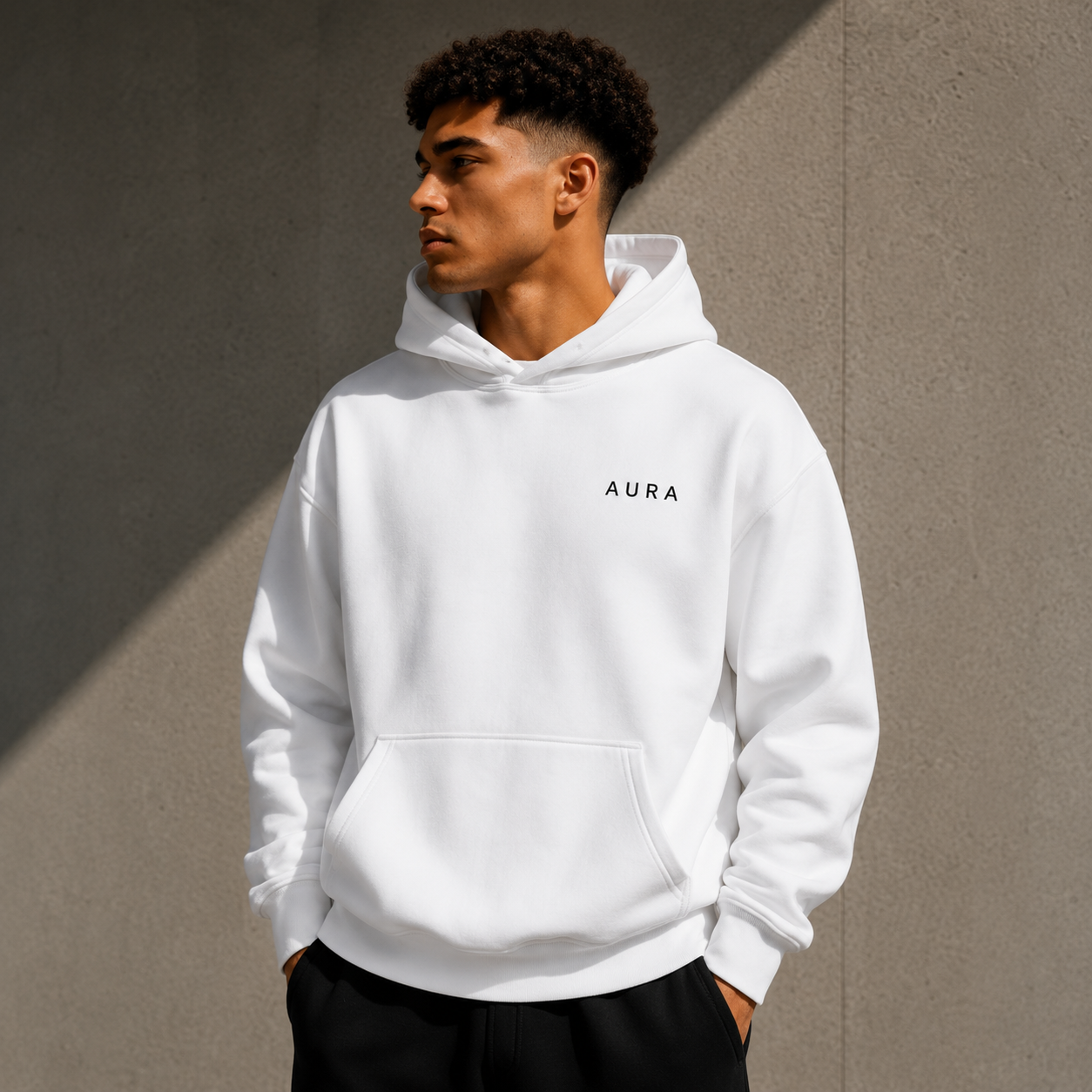 AURA Hoodie — White